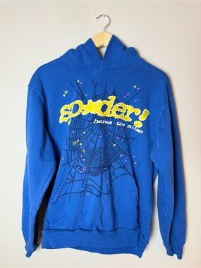 Spider Worldwide × Young Thug Sp5der TC Blue Yellow Hoodie M
